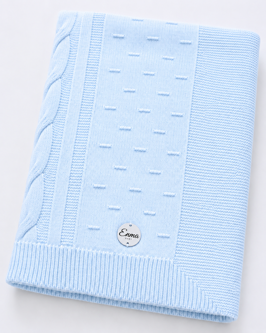 Leo King Strick-Set 'Collar Blue' 5-teilig