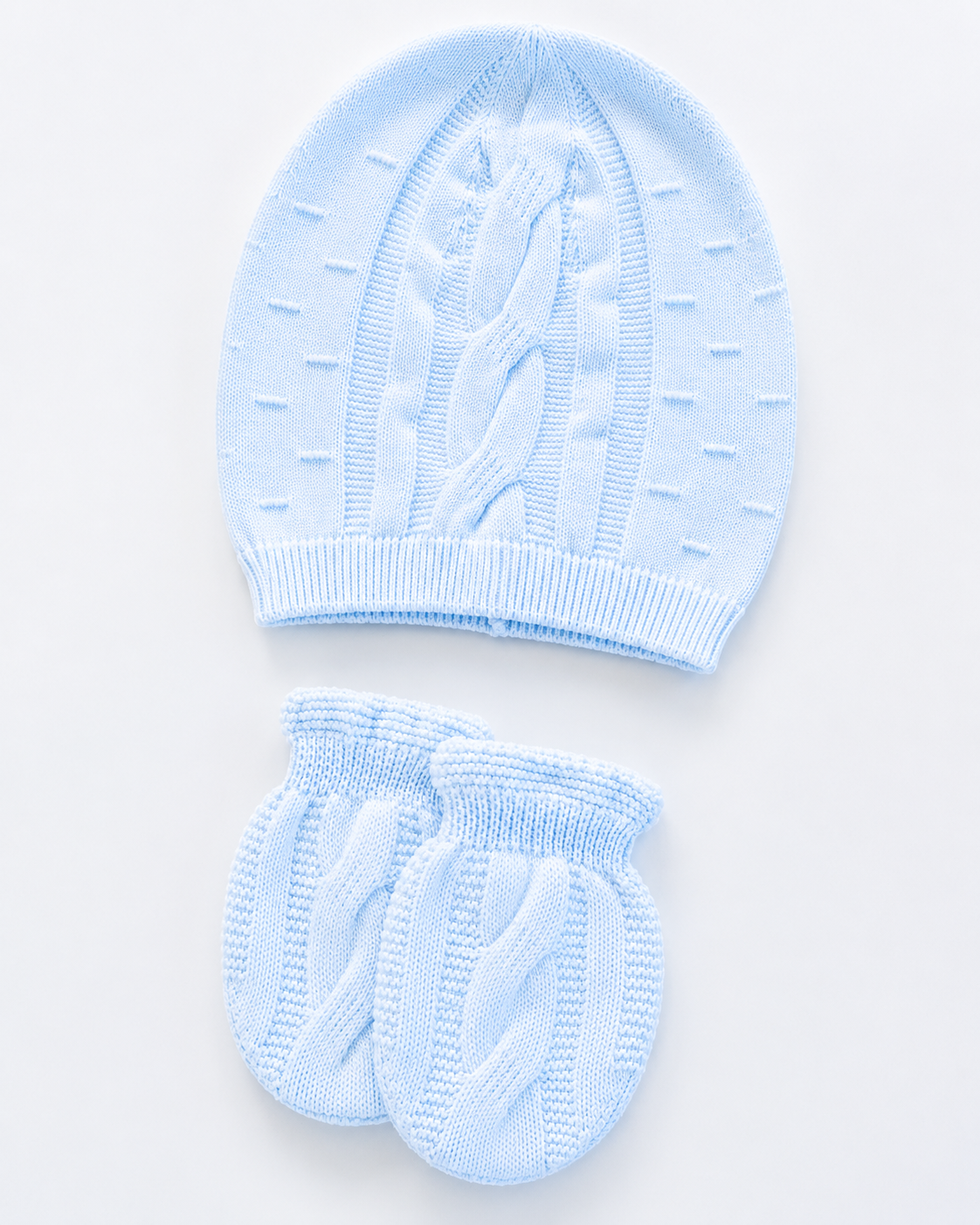 Leo King Strick-Set 'Collar Blue' 5-teilig